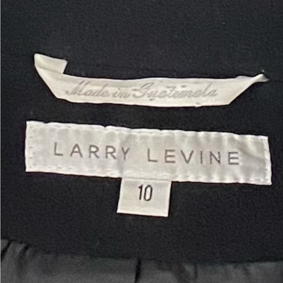 Larry Levine Wool Cashmere Blend Classic Classy Coat Black Women’s size 10 - Picture 9 of 13